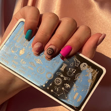 Load image into Gallery viewer, INDIGO ZĪMOGU PLĀKSNE MODERN GREEK