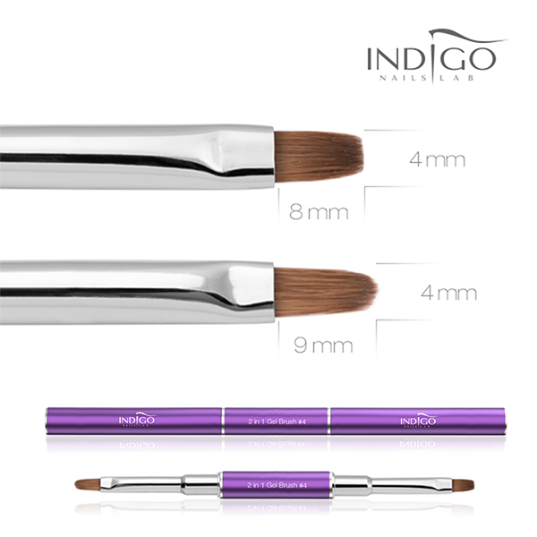 Indigo 2 in 1 Gel Brush No 4